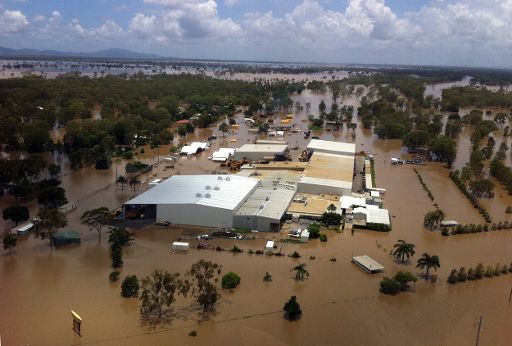 Rockhampton: Fitzroy über die Ufer getreten