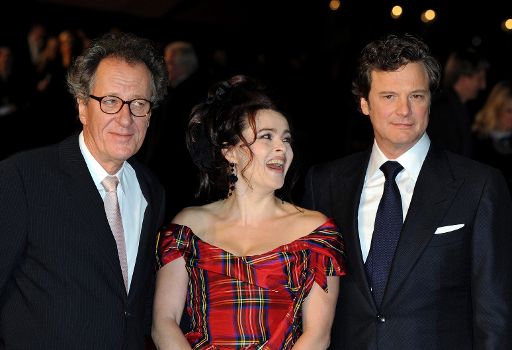 Geoffrey Rush, Helena Bonham Carter und Colin Firth: werden alle drei für "The King's Speech" nominiert?