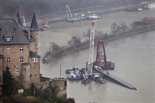 Die Unfallstelle bei St. Goarshausen