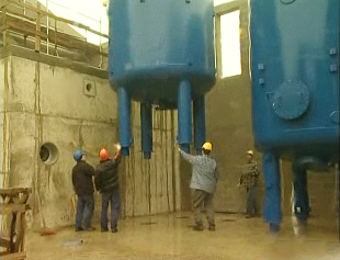 Bau der Wasser-Aufbereitungsanlage in Elsenborn (Oktober 2009)