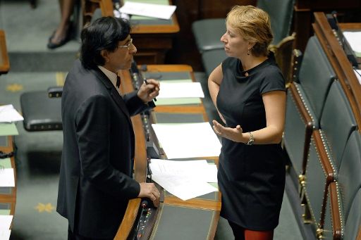 Elio di Rupo und Caroline Gennez