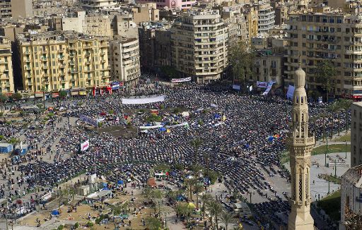 Der Tahrir-Platz in Kairo beim Freitagsgebet