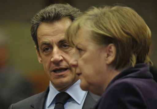 Nicolas Sarkozy und Angela Merkel