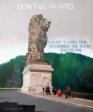 Der Löwe an der Gileppe-Talsperre (Jacques Charlier 2002)