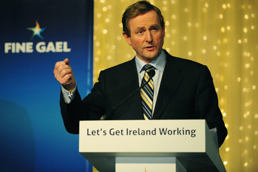 Enda Kenny am Samstagabend: "Fine Gael ist bestätigt worden"