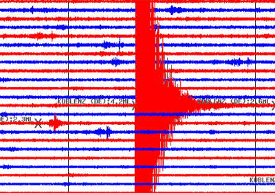 Auch die Mess-Station von Membach zeichnete das Erdbeben in Rheinland-Pfalz auf