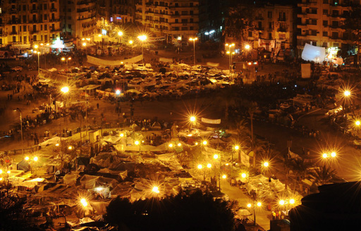 Kairo, Tahrir-Platz: In der Nacht zum Dienstag harren die Demonstranten weiter aus