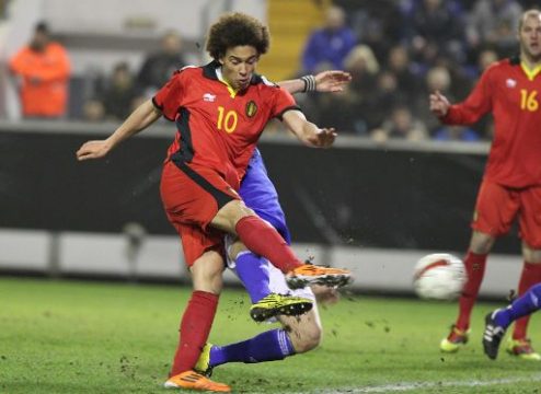 Axel Witsel beim Freundschaftsspiel gegen Finnland (9. Februar 2011)
