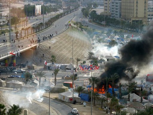 Die Hauptstadt Manama am 16. März 2011