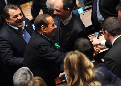 Berlusconi im Parlament (2. März)