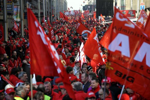 Straßenproteste gegen EU-Pläne in Brüssel