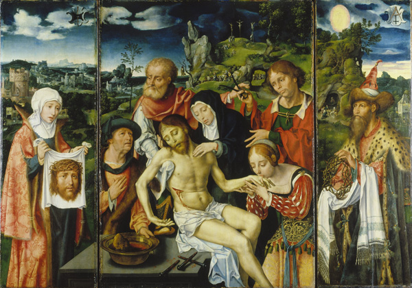 Triptychon mit der Beweinung Christi, 1524