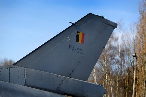 F16-Kampfflugzzeug der belgischen Armee