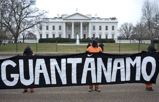 Protest gegen das Gefangenenlager Guantanamo