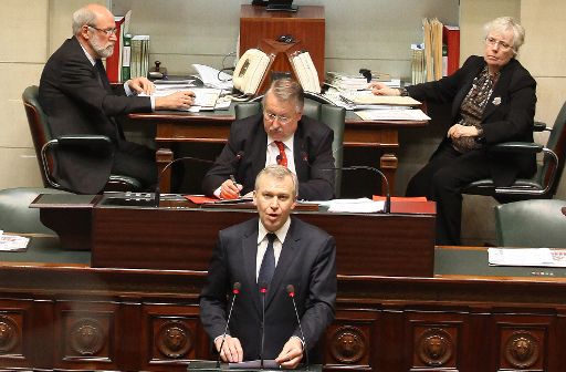 Yves Leterme heute im Parlament