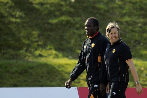 Romelu Lukaku mit Kiné Lieven Maesschalck in Brüssel