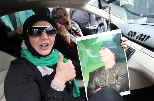 Gaddafi-Anhänger in Tripolis (15. März)
