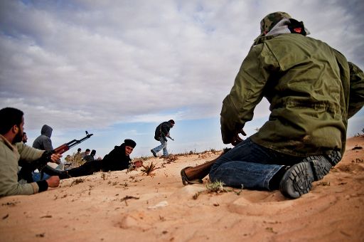 Rebellen in Aschdabija, Ost-Libyen