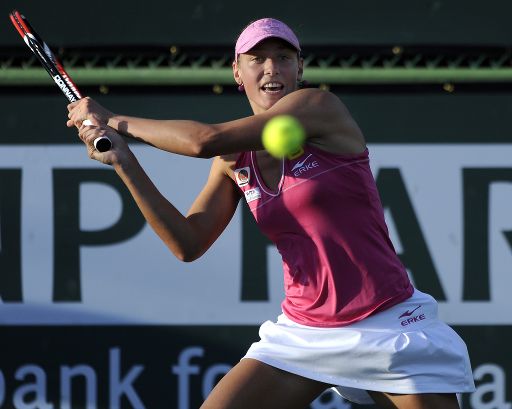 Yanina Wickmayer in Indian Wells