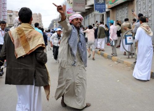 Sanaa: Demonstranten fordern den Rücktritt von Präsident Saleh