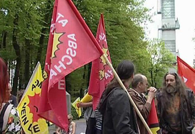 Protest gegen Atomkraft am Dreiländereck
