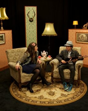 Also Ehrlich?! - Jenny Dederichs mit ihrem Gast, dem Dudelsackspieler Ilias Kennes