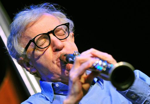 Woody Allen beim Konzert der New Orleans Jazz Band in München (29. März)