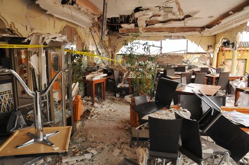 Das Argana-Café in Marrakesch nach dem Anschlag