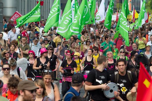 Nationaler Protest gegen Atomenergie in Brüssel