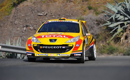 Neuville-Gilsoul im Peugeot 207 S2000 auf Gran Canaria