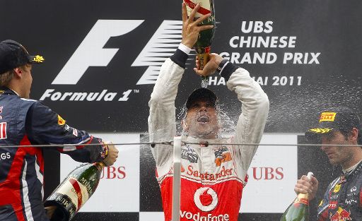 Lewis Hamilton gewinnt den GP von China vor Vettel und Webber