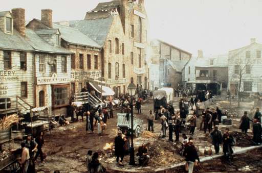Dreharbeiten zu Martin Scorseses "Gangs of New York" 2001 in Cinecitta
