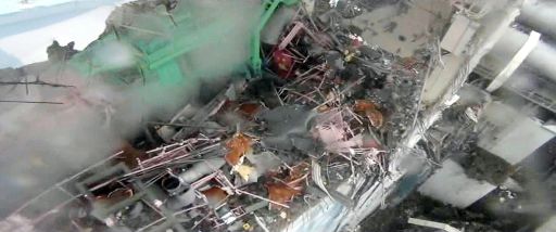 Fukushima Trümmerhaufen an Reaktor 4