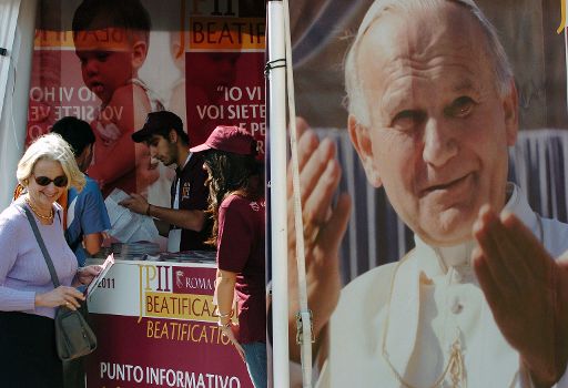 Rom vor der Seligsprechung von Papst Johannes Paul II.