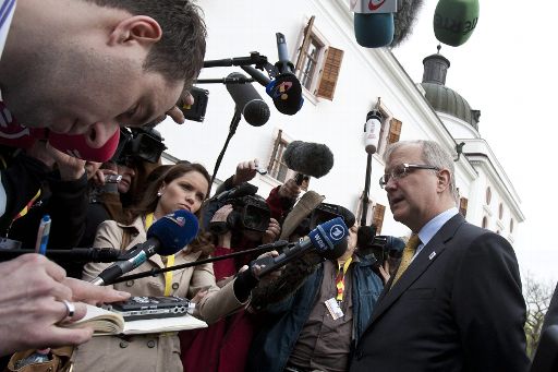 Olli Rehn vor dem Treffen der EU-Finanzminister im ungarischen Gödöllö