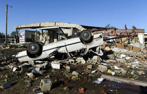 Tushka, Oklahoma nach dem Tornado