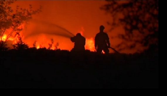 Großbrand im Hohen Venn