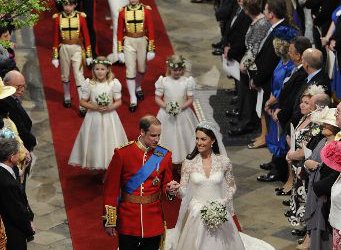 Hochzeit von William und Catherine - Prinz William und Catherine, Herzogin von Cambridge, nach der Trauung