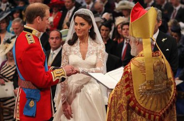 Hochzeit von William und Catherine - mit dem Erzbischof von Canterbury