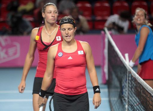 Yanina Wickmayer und Kirsten Flipkens verlieren das entscheidende Doppel gegen Tschechien