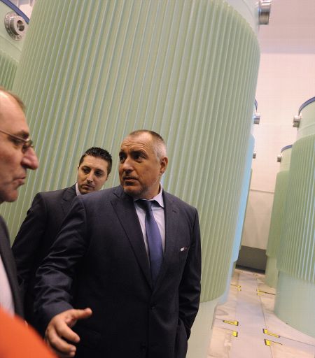 Boyko Borisov bei der Eröffnung der Anlage