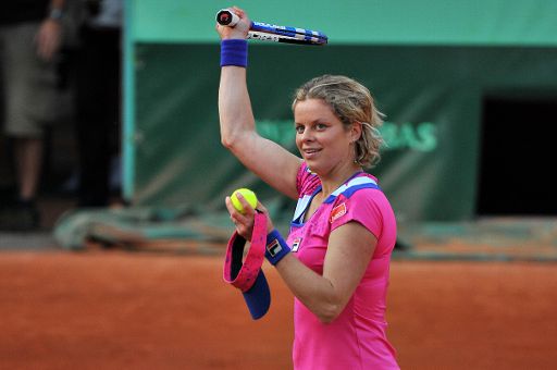 Kim Clijsters in Roland Garros: eine Runde weiter