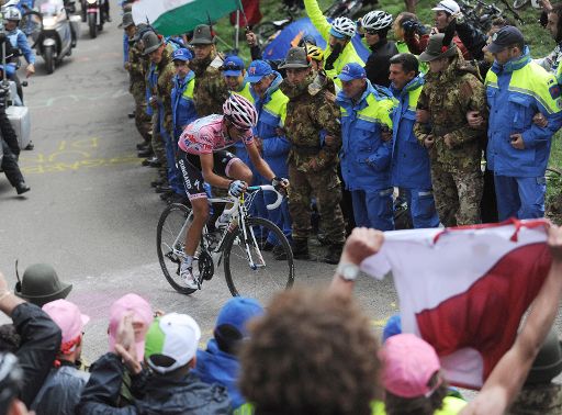 Alberto Contador Dritter auf Königsetappe