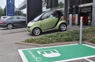 Erste Ladestation für Elektroautos bei Kalscheuer in Eupen