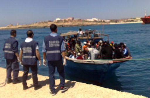 Am Freitag kamen sechs Boote auf Lampedusa an