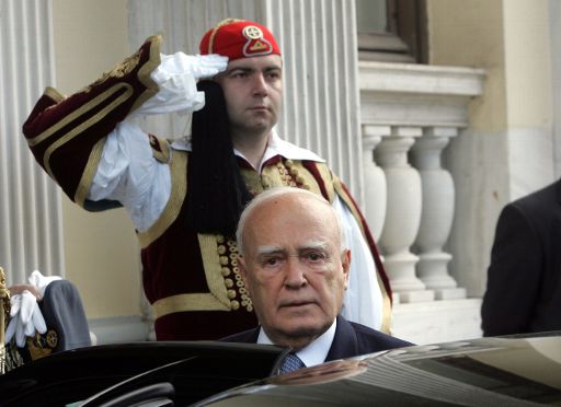 Der griechische Staatspräsident Papoulias