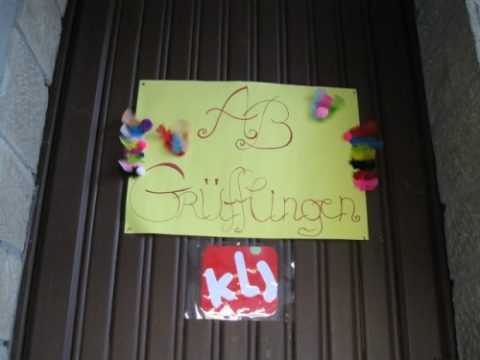 Tür zum Jugendheim in Grüfflingen