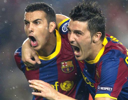 Pedro Rodriguez und David Villa ziehen mit Barcelona ins Endspiel ein
