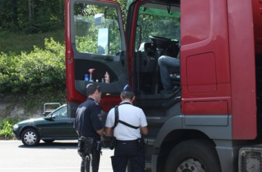 Großkontrolle der Polizei wegen EU-Delegation