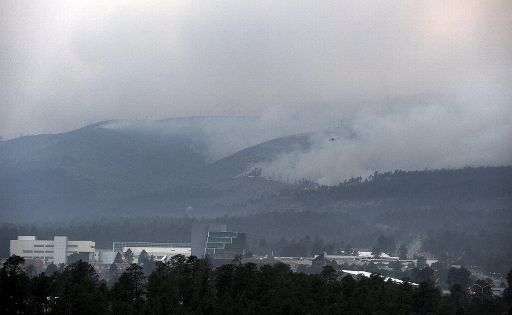 Buschfeuer nahe des Atomlabors Los Alamos im US-Staat New Mexico